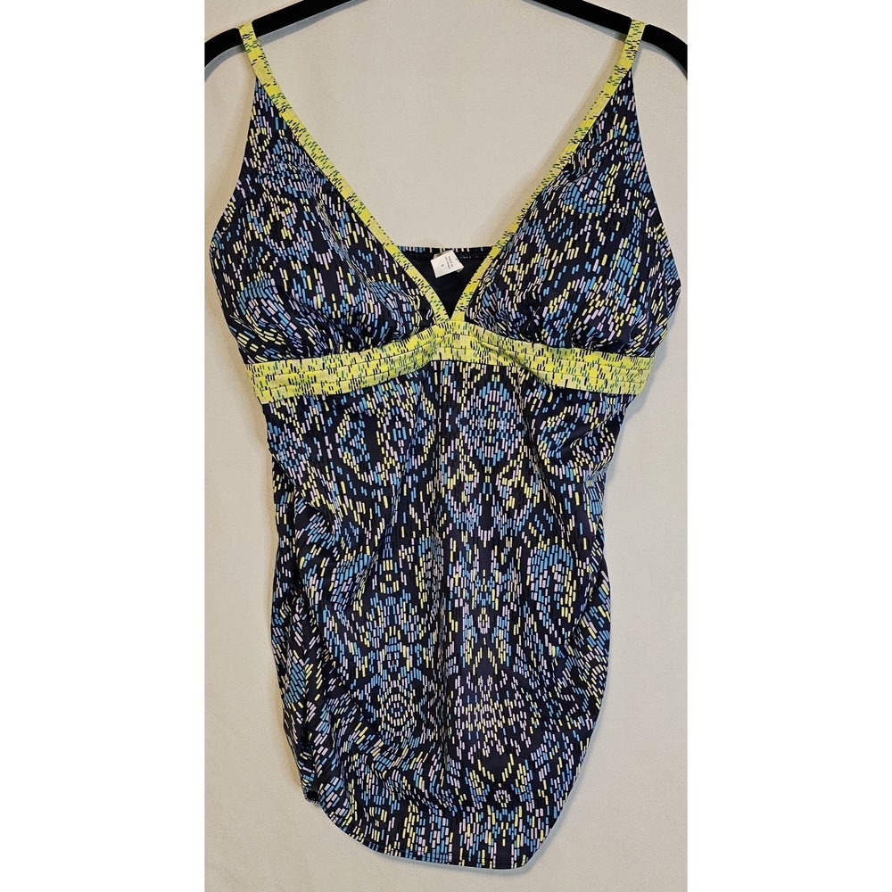 Soma Swim Tankini Porto Tile Navy, Blue, Lavender, Black, Yellow Size 8